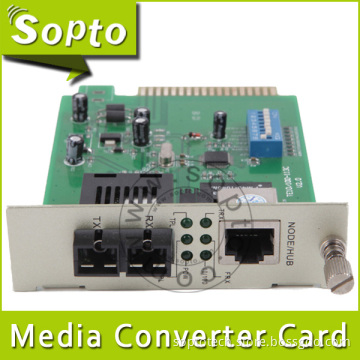 1310nm 40km 10/100m Sc Fiber Media Converter Card Management (SPM-CT43-N40S)